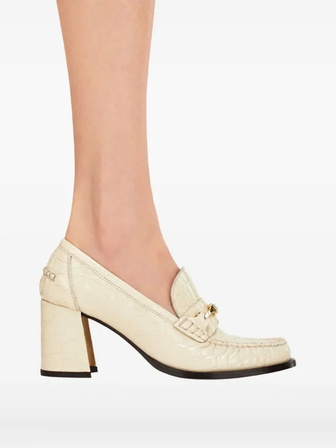 70mm Leather Loafers - Image 5