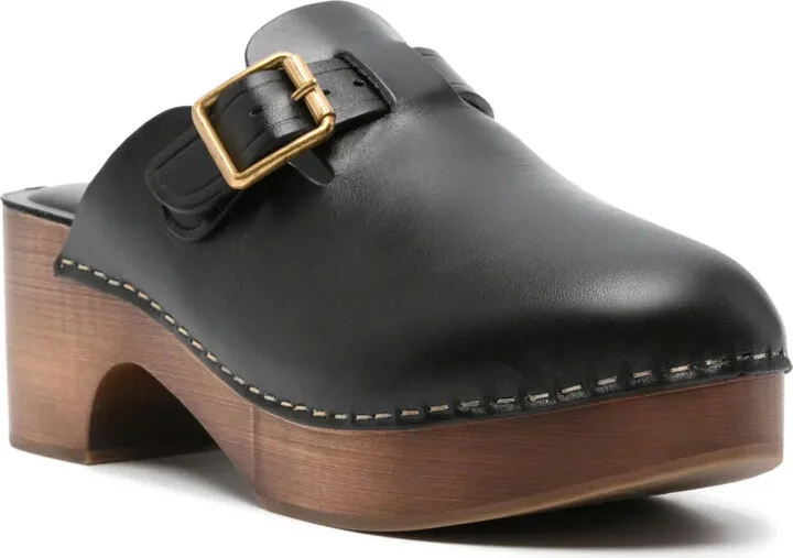 70mm Leather Mules - Image 2