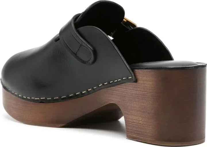 70mm Leather Mules - Image 3