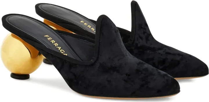 70mm Leather Mules - Image 2