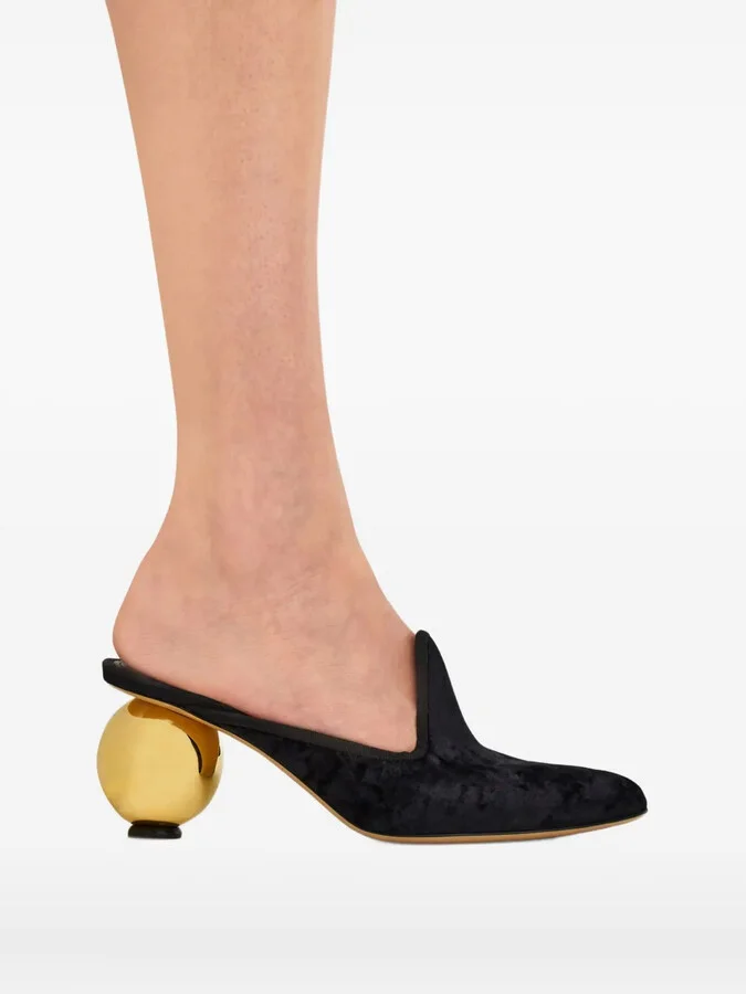 70mm Leather Mules - Image 5