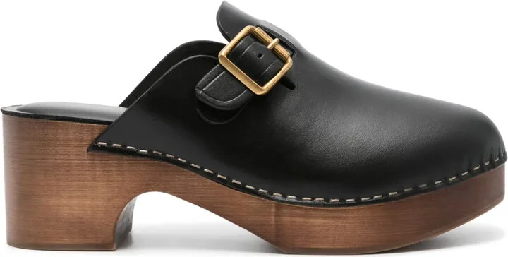 70mm Leather Mules