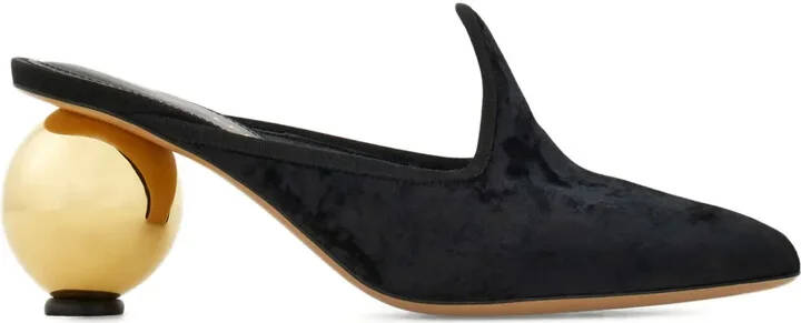 70mm Leather Mules