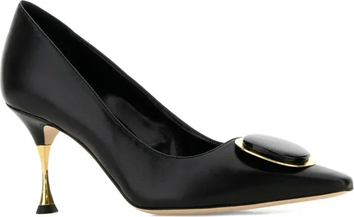70mm Leather Pumps - Image 2