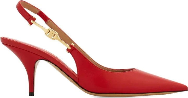 70mm Leather Pumps