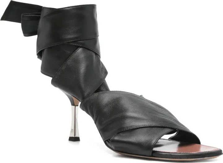 70mm Leather Sandals - Image 2