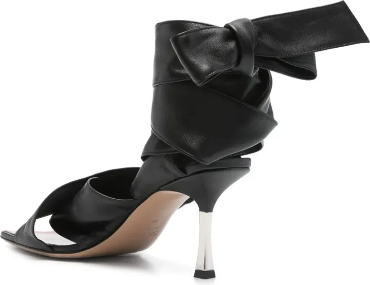 70mm Leather Sandals - Image 3