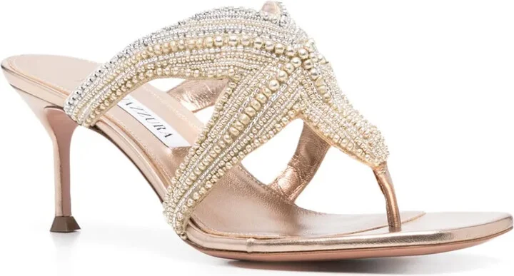 70mm Leather Sandals - Image 2