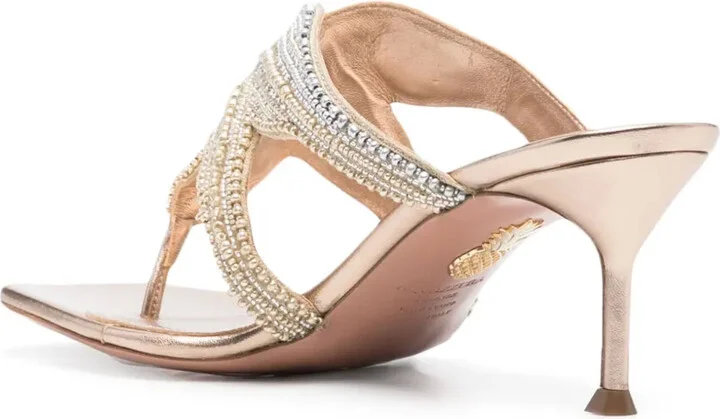 70mm Leather Sandals - Image 3