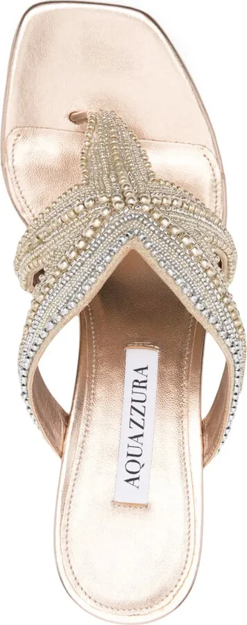 70mm Leather Sandals - Image 4