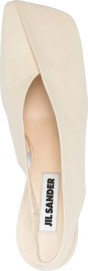 70mm Leather Slingback Pumps - Image 4