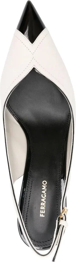 70mm Leather Slingback Pumps - Image 4