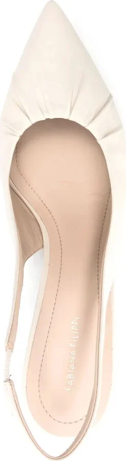 70mm Leather Slingback Pumps - Image 4
