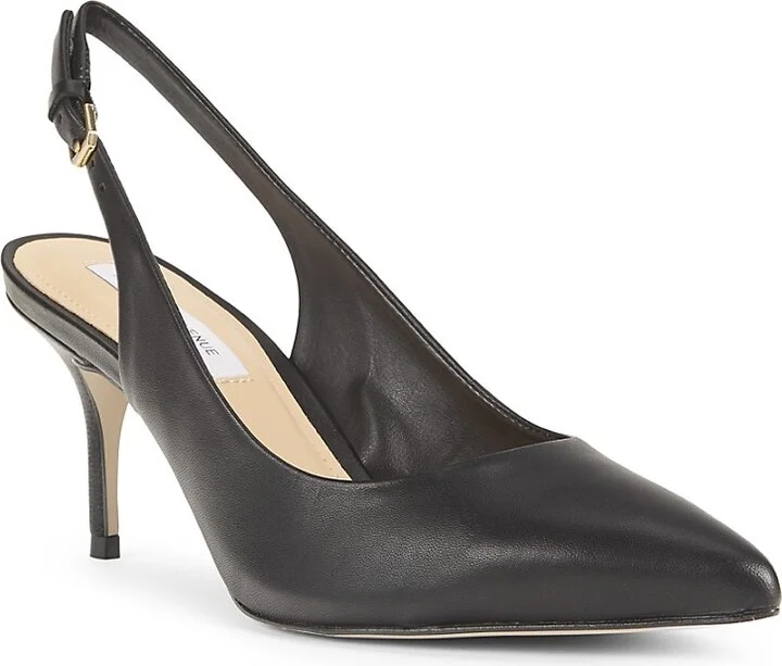 70MM Leather Slingback Pumps - Image 2