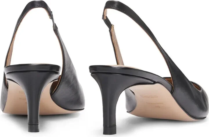 70mm Leather Slingback Pumps - Image 2