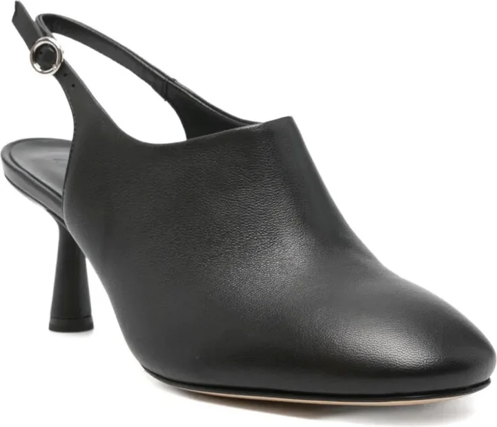 70mm Leather Slingback Pumps - Image 2