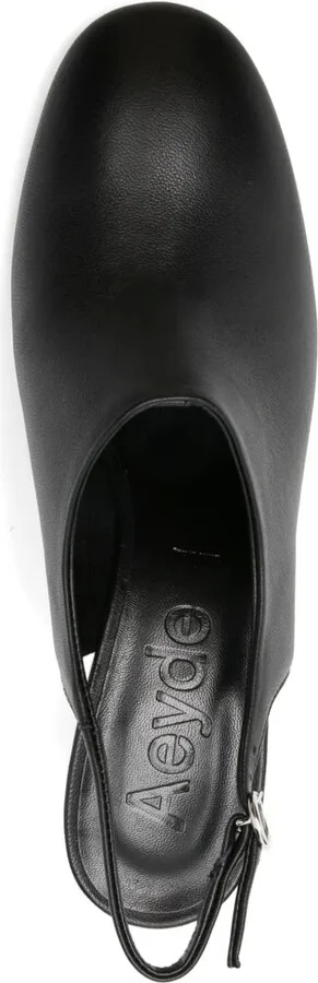 70mm Leather Slingback Pumps - Image 4