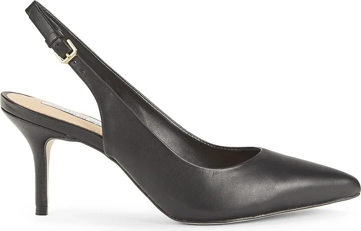 70MM Leather Slingback Pumps