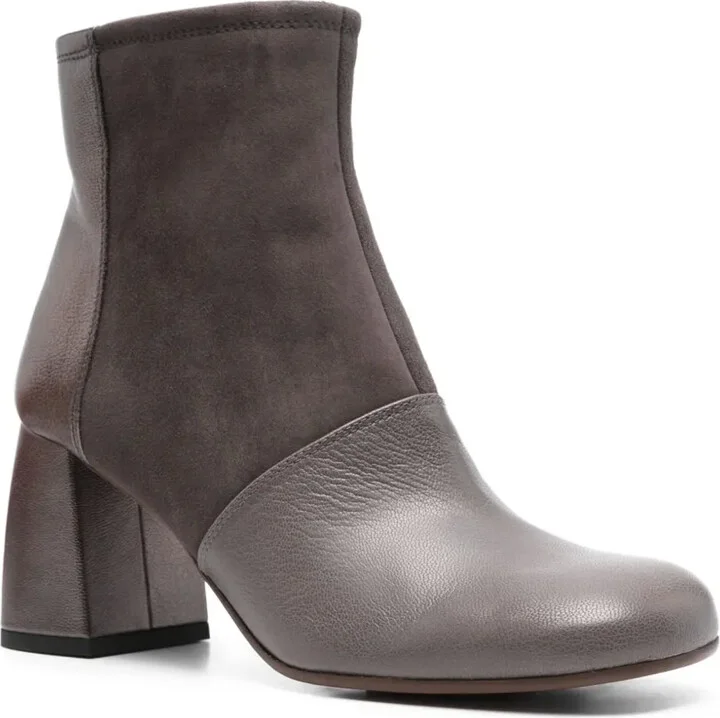 70mm Leather Suede Boots - Image 2