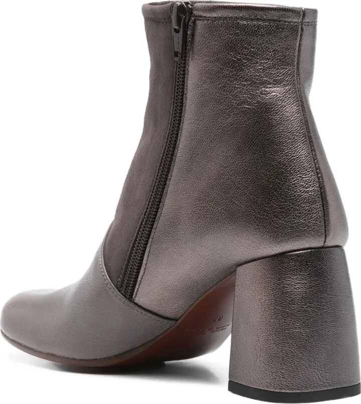 70mm Leather Suede Boots - Image 3