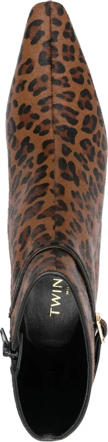 70mm Leopard-Print Boots - Image 4