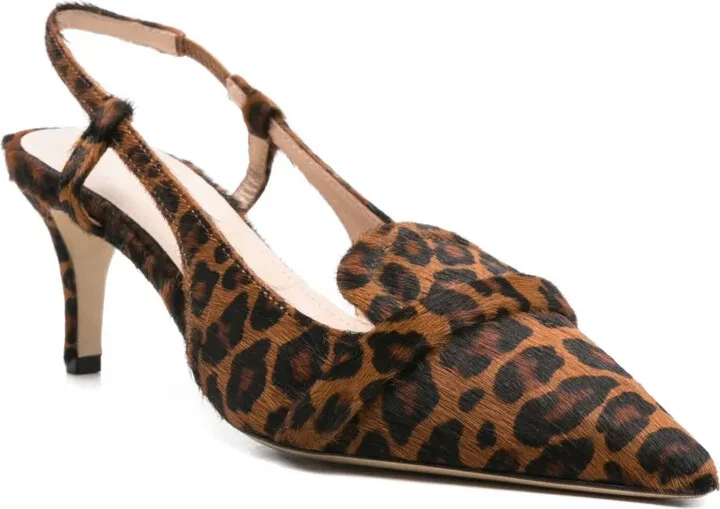 70mm Leopard-Print Slingback Pumps - Image 2