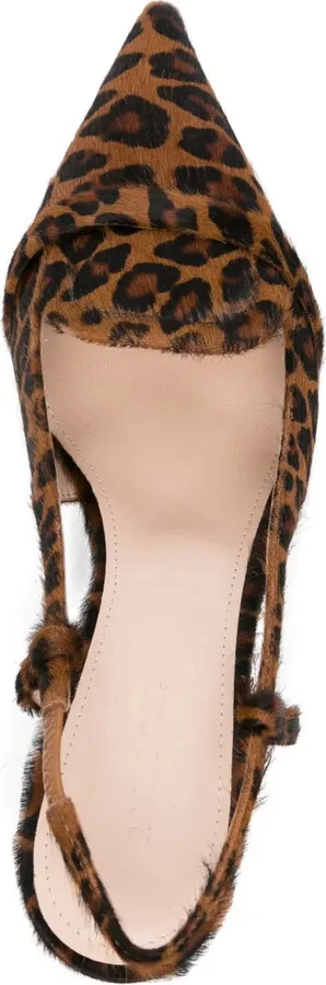 70mm Leopard-Print Slingback Pumps - Image 4