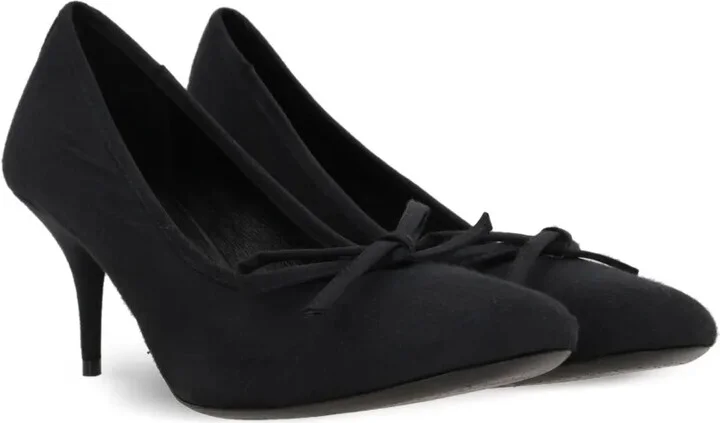 70mm Leopold worn-out satin pumps - Image 2