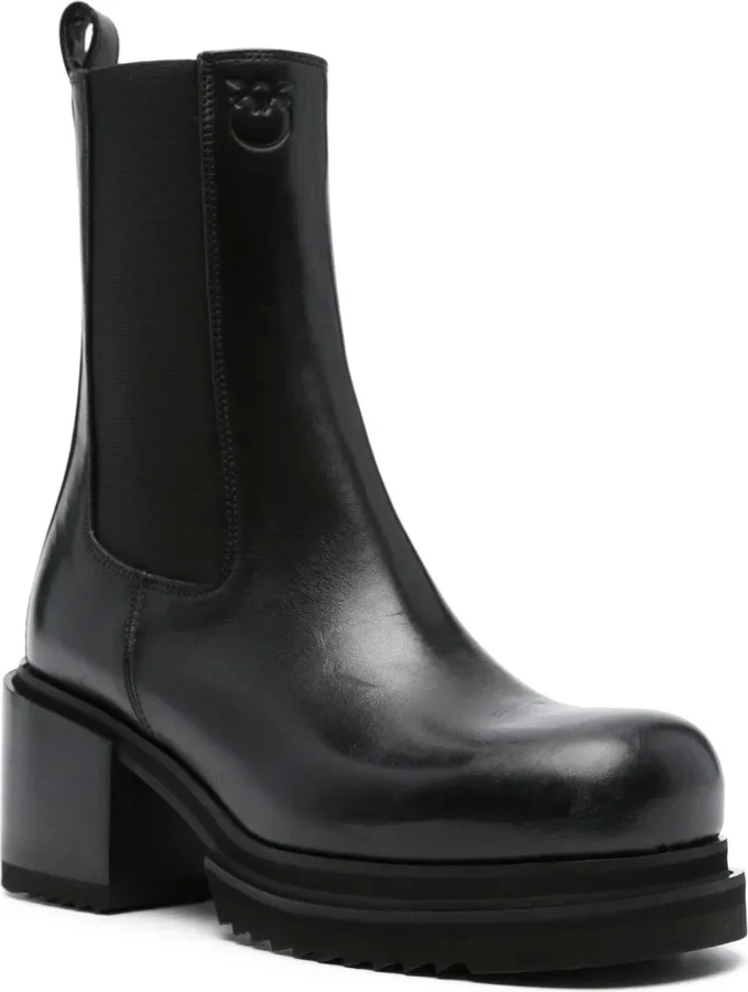 70mm Logo-Debossed Leather Ankle Boots - Image 2