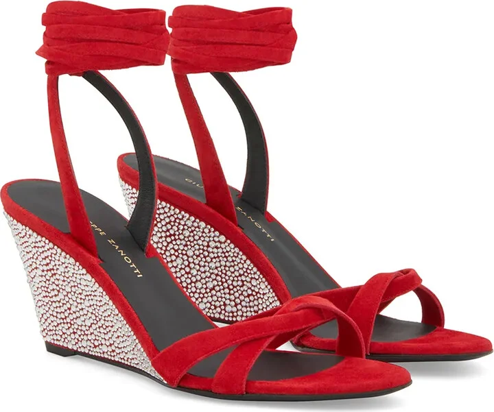 70mm Manola Strass wedge sandals - Image 2