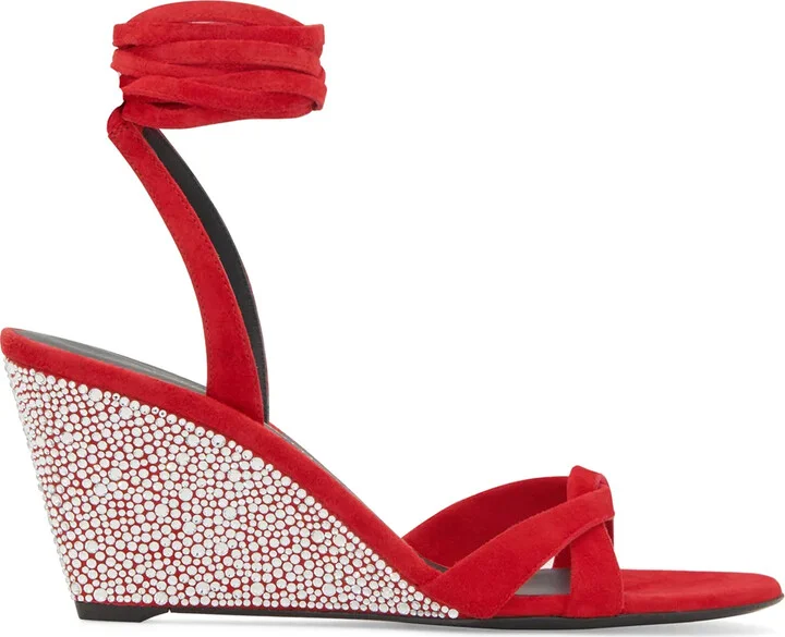 70mm Manola Strass wedge sandals