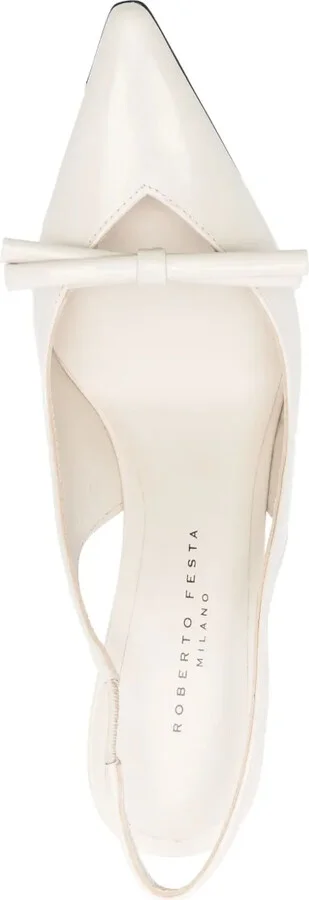 70mm Marigold slingback pumps - Image 4