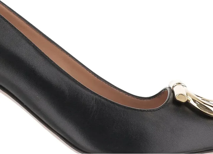 70mm Maxi Gancini leather pumps - Image 5