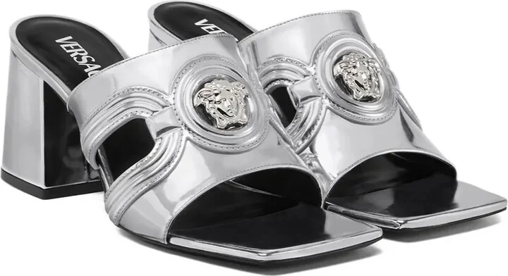 70mm Medusa '95 metallic mules - Image 2
