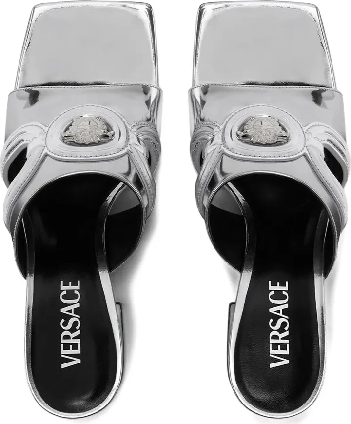 70mm Medusa '95 metallic mules - Image 4