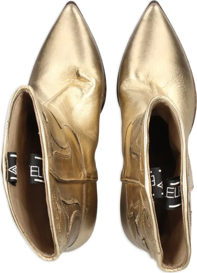 70mm Metallic Leather Cowboy Boots - Image 4