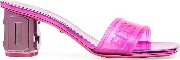 70mm Metallic Logo Sandals