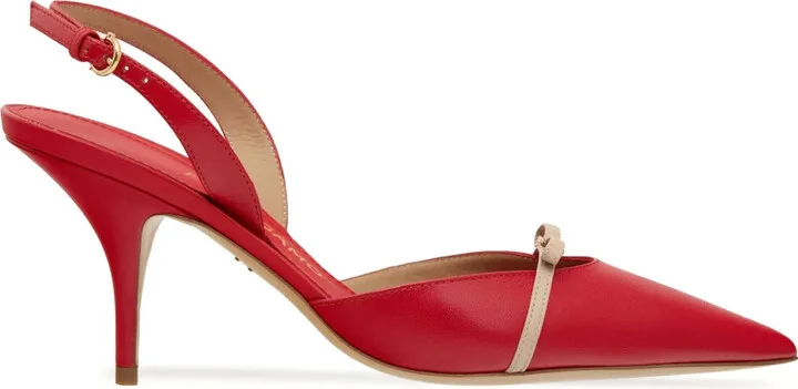 70mm Mini-Bow Slingback Pumps