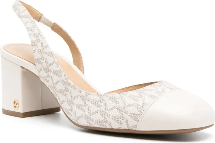 70mm Monogram-Print Leather Pumps - Image 2