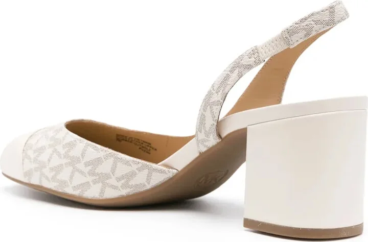 70mm Monogram-Print Leather Pumps - Image 3