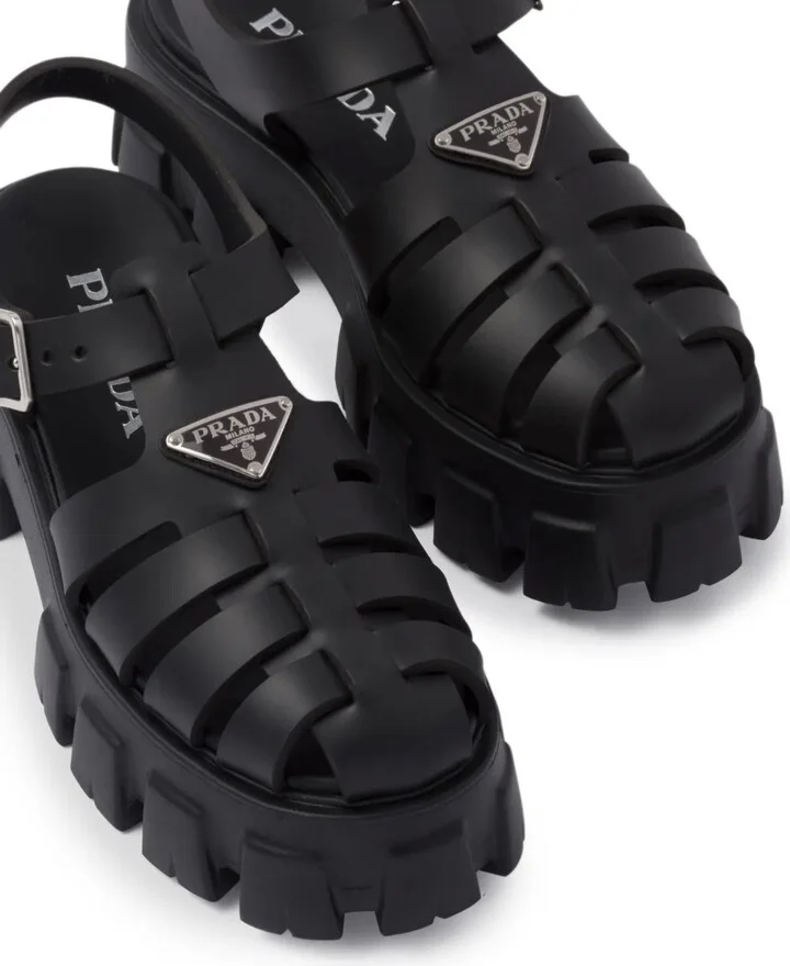 70mm Monolith caged rubber sandals - Image 4