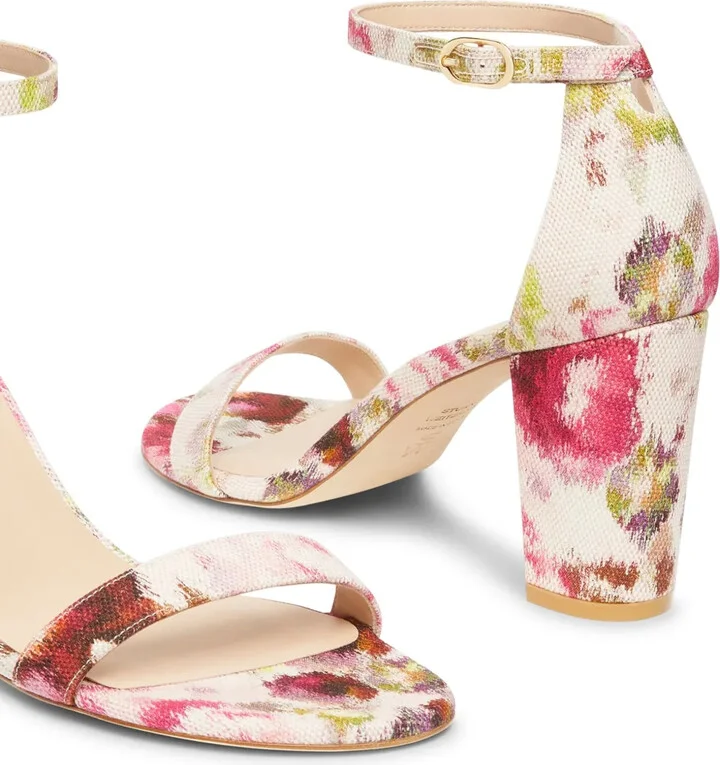 70mm Nearly floral-print jacquard sandals - Image 4