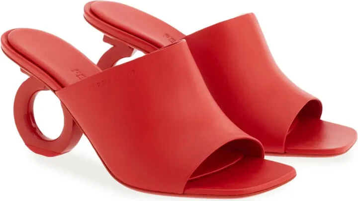 70mm Open-Toe Sculpted-Heel Mules - Image 2