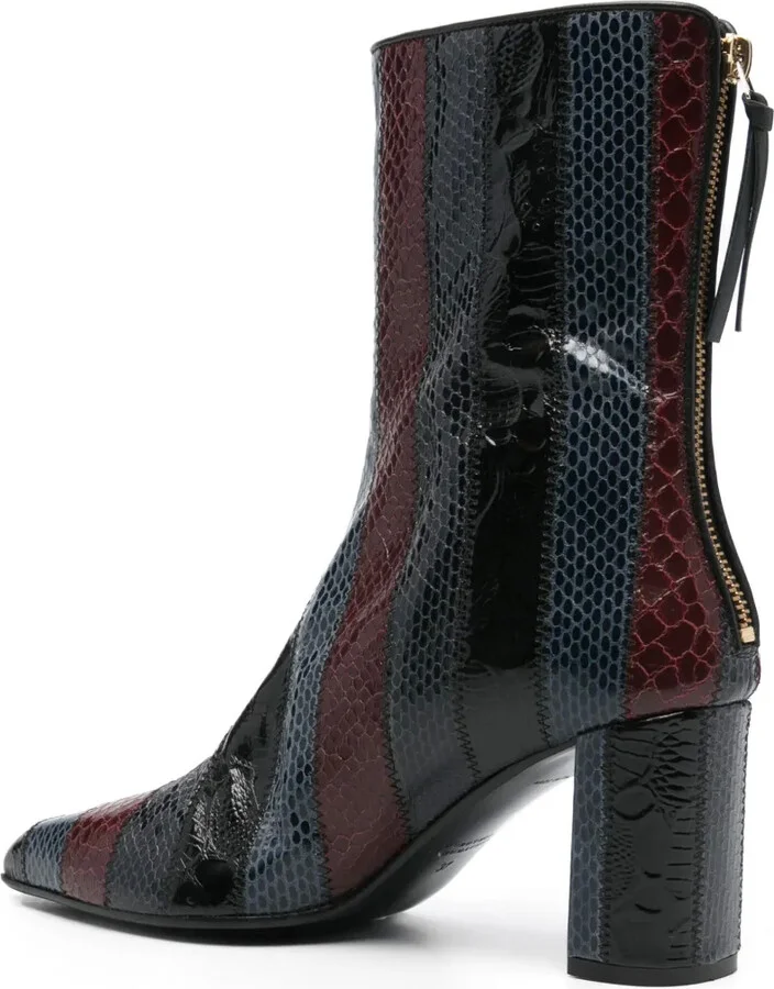 70mm Patchwork Ankle Boots - Image 3