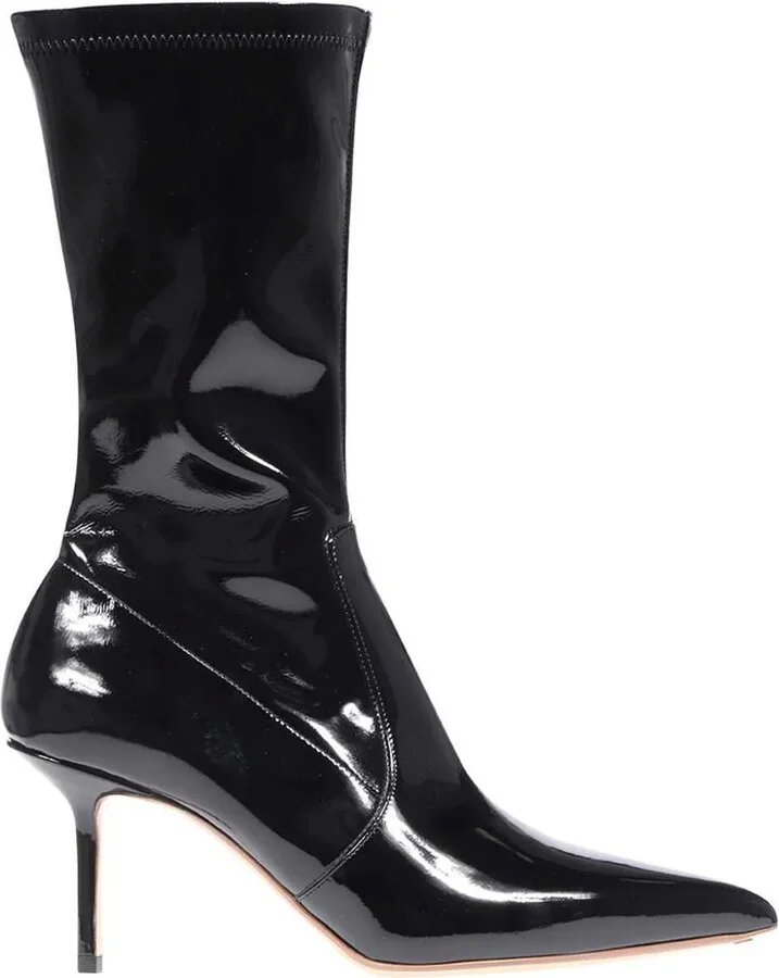 70mm Patent-Leather Ankle Boots