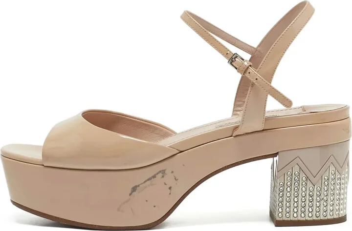 70mm Patent Leather Sandals