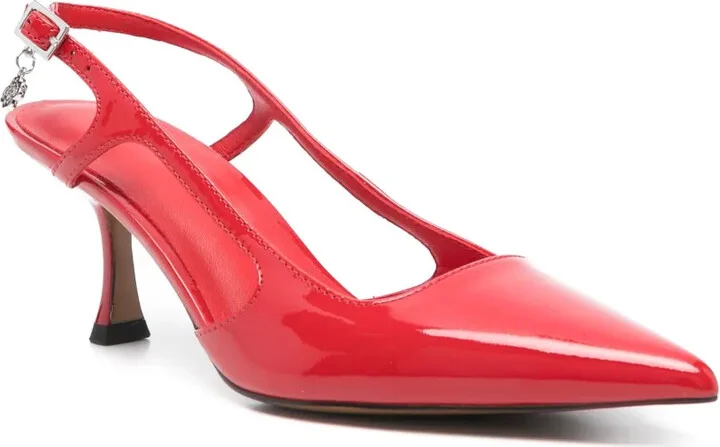 70mm Patent- Leather Slingback Pumps - Image 2