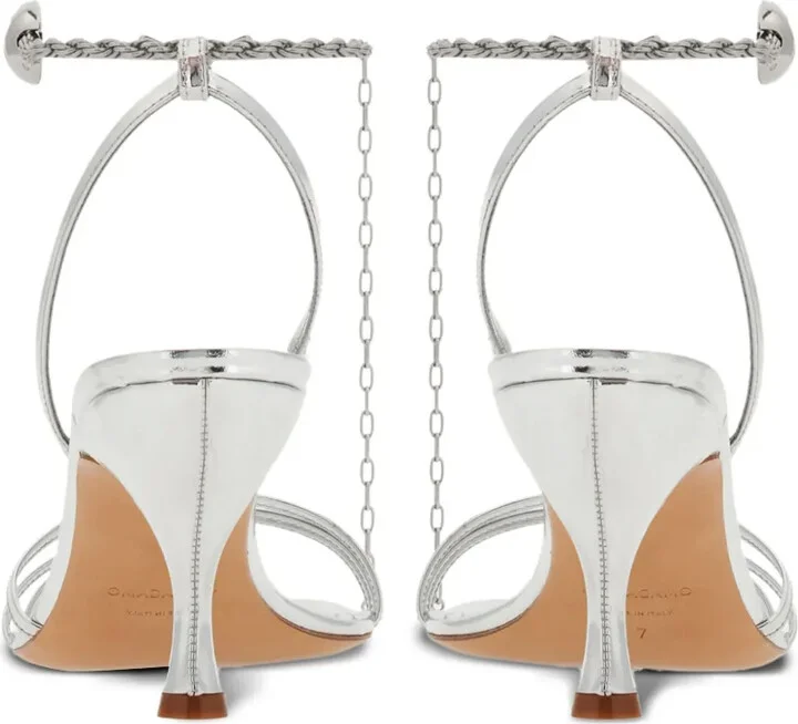 70mm Patent Leather Strappy Sandals - Image 3