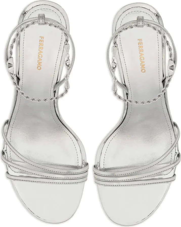 70mm Patent Leather Strappy Sandals - Image 4