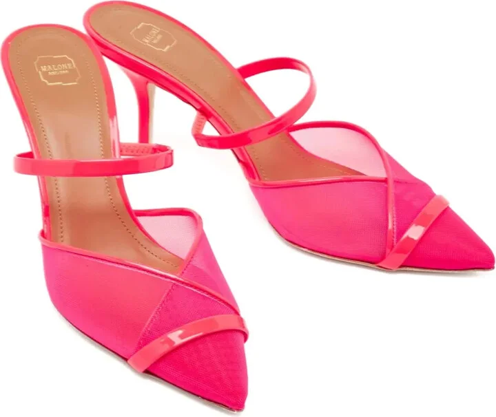 70mm Patent Mesh Mules - Image 4